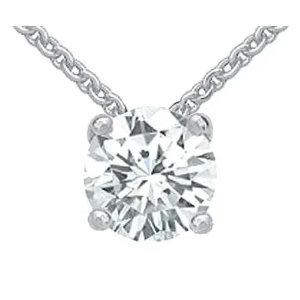 Necklaces GB Natural Earth Mined Diamond Solitaire Necklace