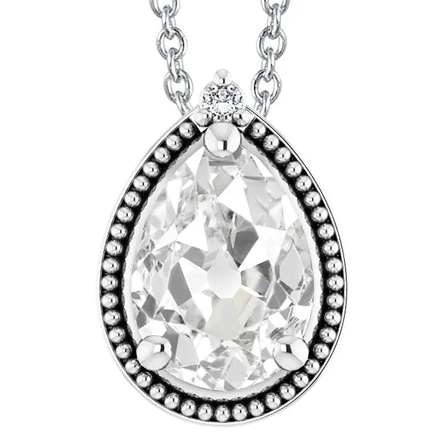 Necklaces HarryChadEntcom 2 Stone Natural Earth Mined Diamond Pendant 550 Carats Round Pear Old Miner White Gold Necklaces HarryChadEntcom 2 Stone Natural Earth Mined Diamond Pendant 550 Carats Round Pear Old Miner White Gold