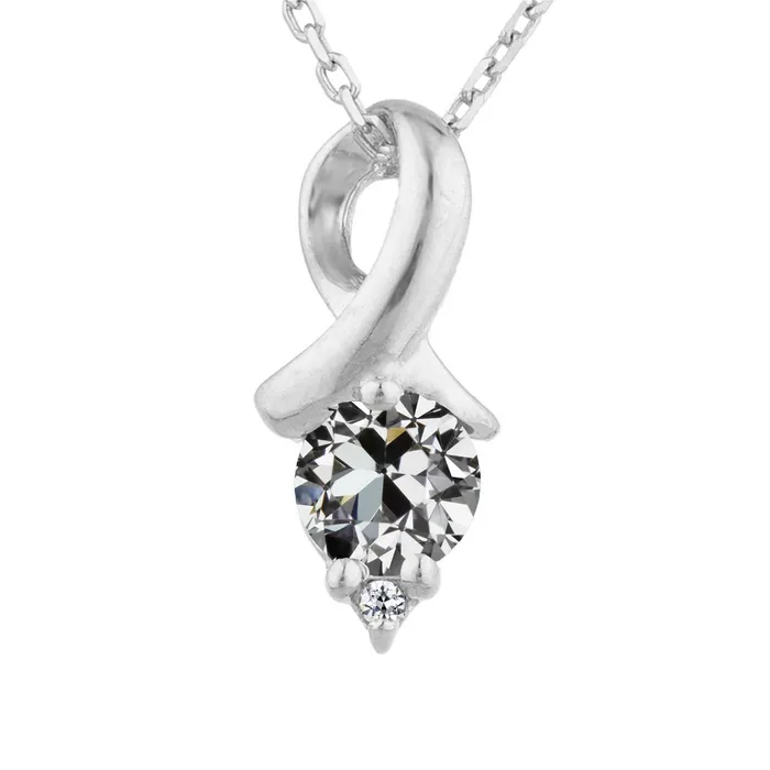 Necklaces HarryChadEntcom Knot Style Real Diamond Pendant 250 Carats Bail Old Miner Necklaces HarryChadEntcom Knot Style Real Diamond Pendant 250 Carats Bail Old Miner