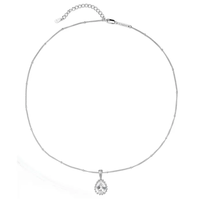Necklaces Hey Happiness April Diamond Birthstone Necklace Sterling Silver Necklaces Hey Happiness April Diamond Birthstone Necklace Sterling Silver