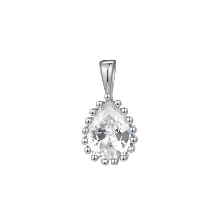 Necklaces Hey Happiness April Diamond Birthstone Necklace Sterling Silver Necklaces Hey Happiness April Diamond Birthstone Necklace Sterling Silver