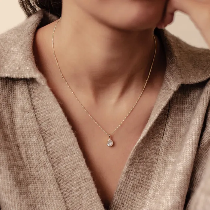Necklaces Hey Happiness April Diamond Birthstone Necklace Sterling Silver Necklaces Hey Happiness April Diamond Birthstone Necklace Sterling Silver