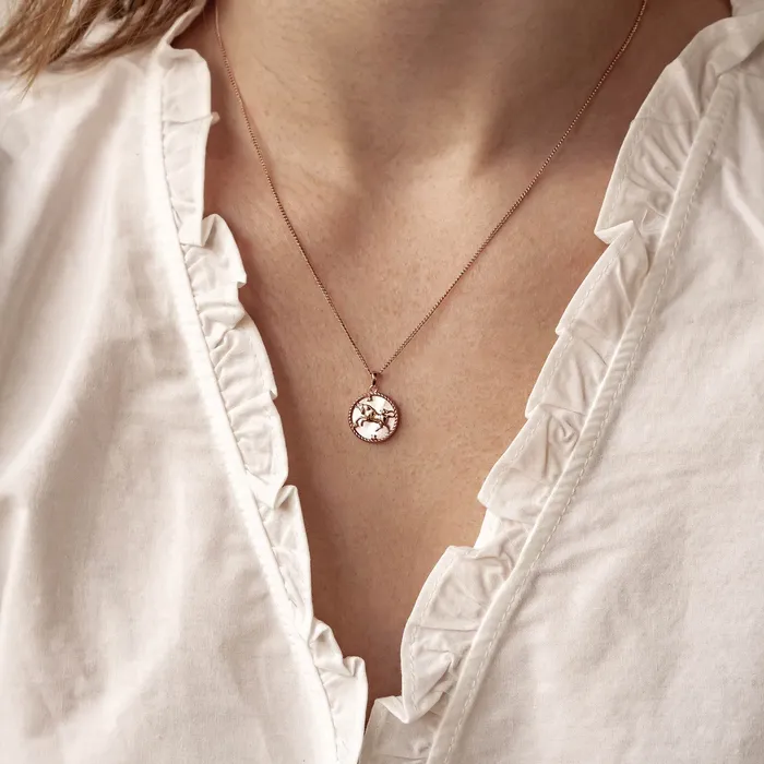 Necklaces Hey Happiness Taurus Zodiac Pendant Necklace Necklaces Hey Happiness Taurus Zodiac Pendant Necklace