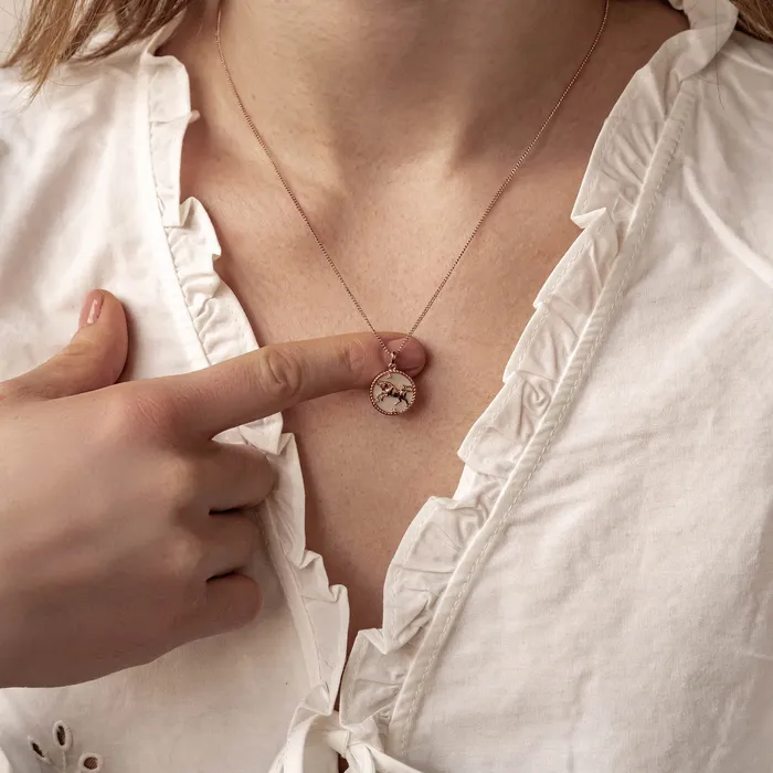 Necklaces Hey Happiness Taurus Zodiac Pendant Necklace Necklaces Hey Happiness Taurus Zodiac Pendant Necklace