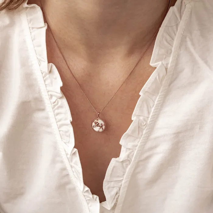 Necklaces Hey Happiness Taurus Zodiac Pendant Necklace Necklaces Hey Happiness Taurus Zodiac Pendant Necklace