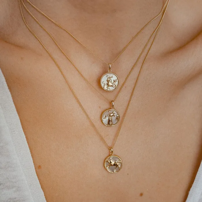 Necklaces Hey Happiness Taurus Zodiac Pendant Necklace Necklaces Hey Happiness Taurus Zodiac Pendant Necklace