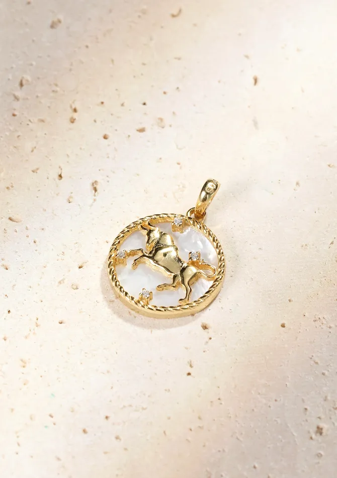 Necklaces Hey Happiness Taurus Zodiac Pendant Necklace Necklaces Hey Happiness Taurus Zodiac Pendant Necklace