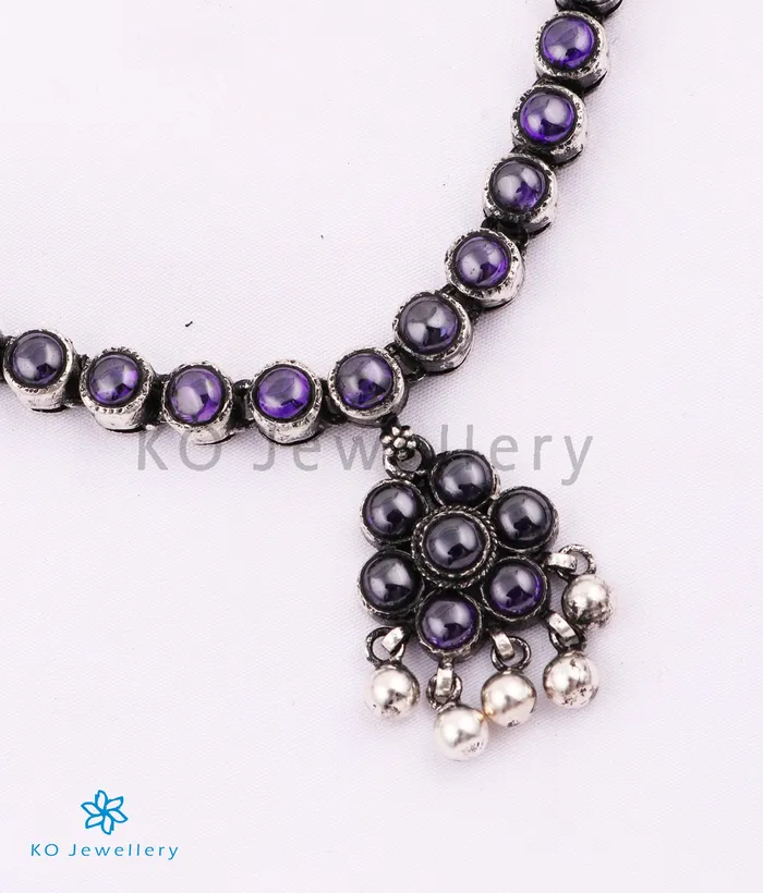 Necklaces Silversmith The Alaktha Addige Silver Necklace Amethyst