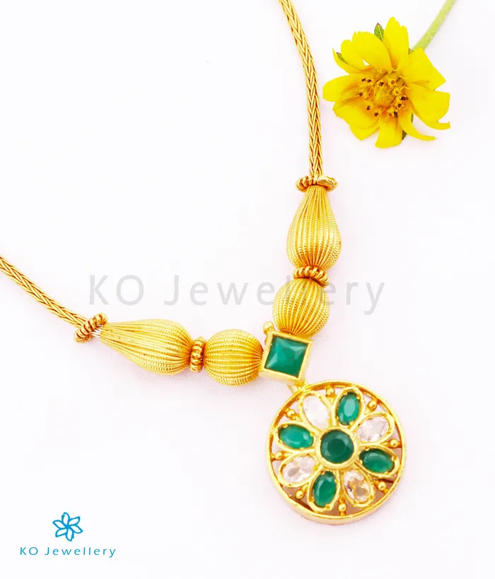 Necklaces Silversmith The Niresha Silver Kempu Necklace