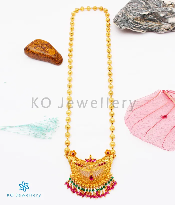 Necklaces Silversmith The Tvam Silver Necklace RedGreen