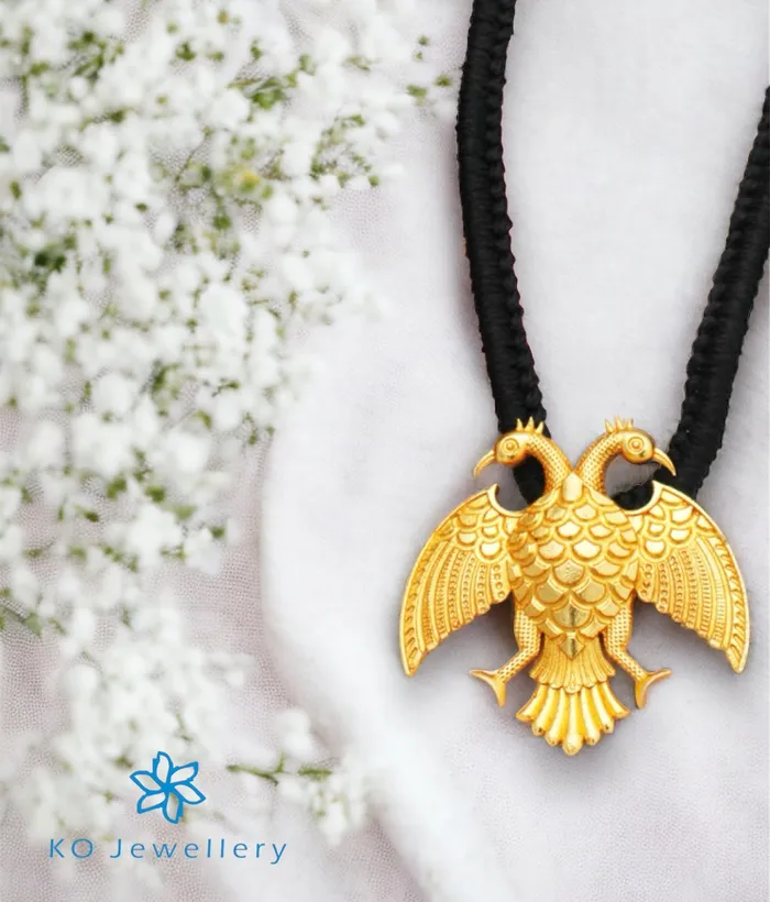 Necklaces The Dvirupa Gandaberunda Silver Thread Necklace Silversmith