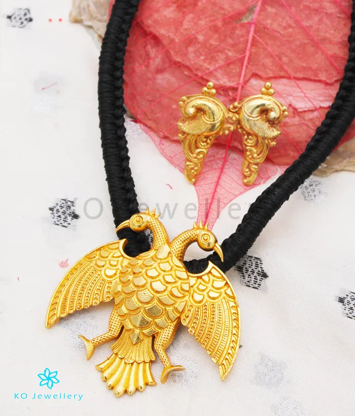 Necklaces The Dvirupa Gandaberunda Silver Thread Necklace Silversmith