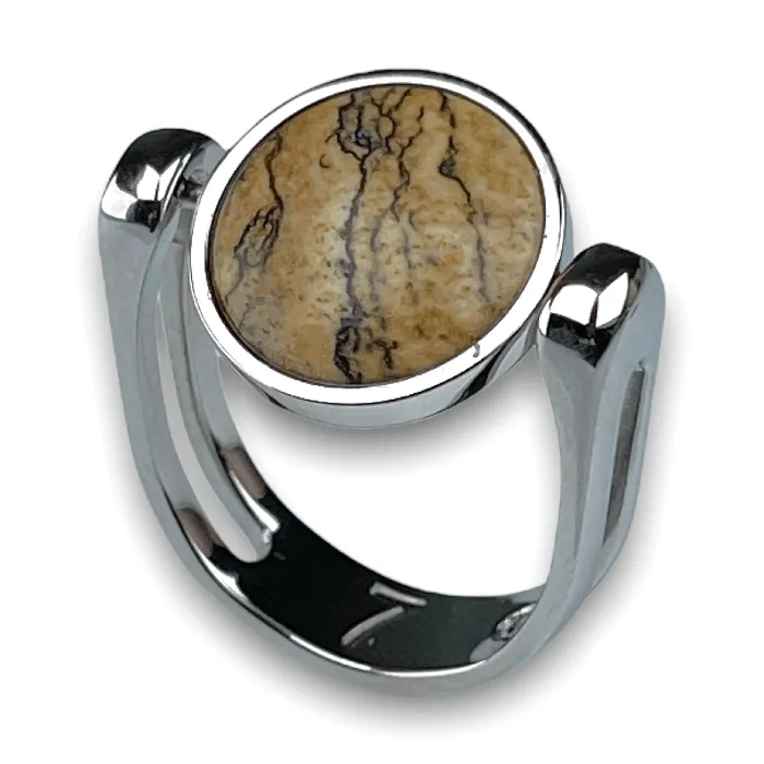 Picture Jasper Crystal Fidget Ring MyCONQUERing Rings