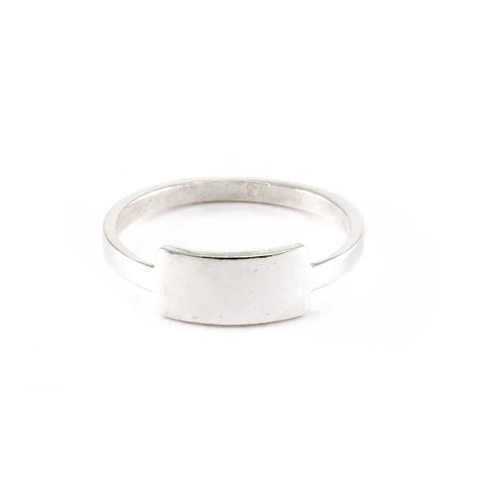 PSV Rings Sterling Silver Tab Ring Stamping Blank SIZE 8