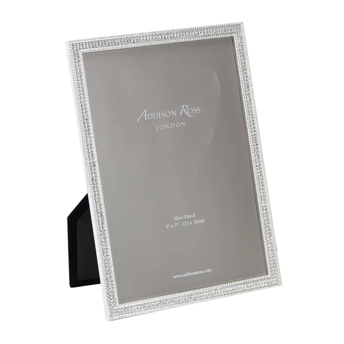 Rings Addison Ross 5x7 Diamante Rosemary SilverPlated Photo Frame Addison Ross