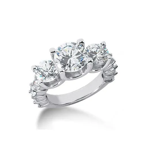 Rings GB 451 Carat Natural Earth Mined Diamond Anniversary Ring Women White Gold 14K
