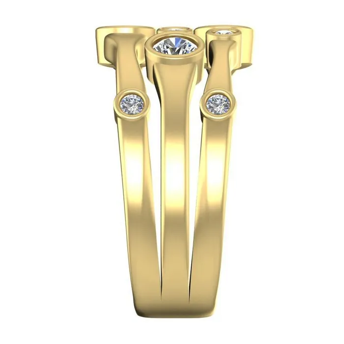 Rings GB Natural Earth Mined Diamond Fancy Ring 110 Carats 14K White Mens Jewelry New