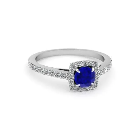 Rings GB Prong Set 275 Carats Sri Lanka Sapphire Wedding Ring White Gold 14K Rings GB Prong Set 275 Carats Sri Lanka Sapphire Wedding Ring White Gold 14K