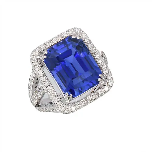 Rings HarryChadEntcom Blue Sapphire Natural Earth Mined Diamond Halo Engagement Ring 650 Carats Gold 14K Rings HarryChadEntcom Blue Sapphire Natural Earth Mined Diamond Halo Engagement Ring 650 Carats Gold 14K