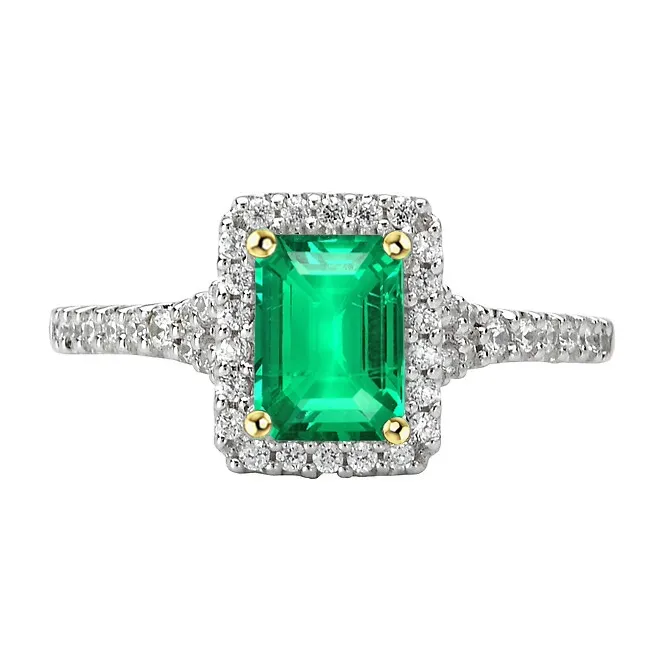 Rings HarryChadEntcom Green Emerald Halo Engagement Ring Fancy Diamond Jewelry Rings HarryChadEntcom Green Emerald Halo Engagement Ring Fancy Diamond Jewelry