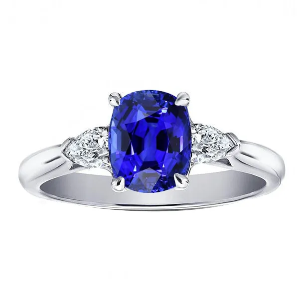 Rings HarryChadEntcom Natural Earth Mined Diamond 3 Stone Pear Oval Blue Sapphire Ring 3 Carats Ladies Jewelry Rings HarryChadEntcom Natural Earth Mined Diamond 3 Stone Pear Oval Blue Sapphire Ring 3 Carats Ladies Jewelry