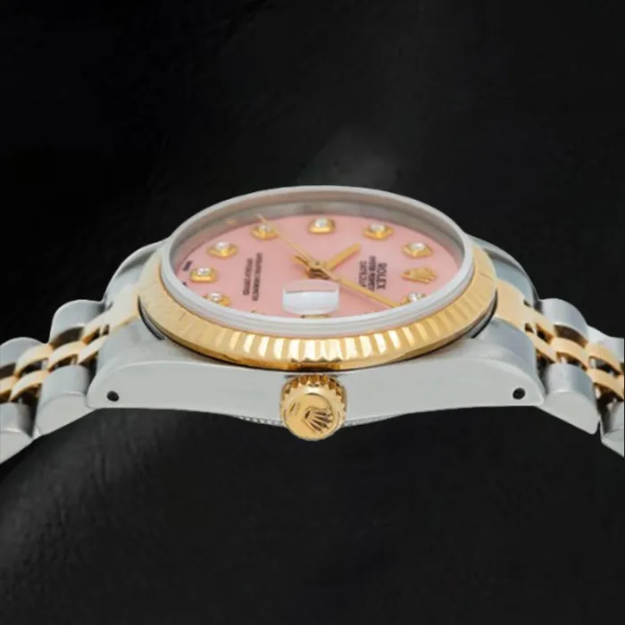 Rings HarryChadEntcom Rolex Datejust 36 mm Pink Mother of Pearl Diamond Dial Two Tone Watch Rings HarryChadEntcom Rolex Datejust 36 mm Pink Mother of Pearl Diamond Dial Two Tone Watch