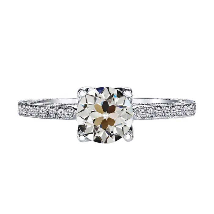 Rings HarryChadEntcom Solitaire With Accent Old European Mined Diamond Engagement Ring 3 Carats Rings HarryChadEntcom Solitaire With Accent Old European Mined Diamond Engagement Ring 3 Carats