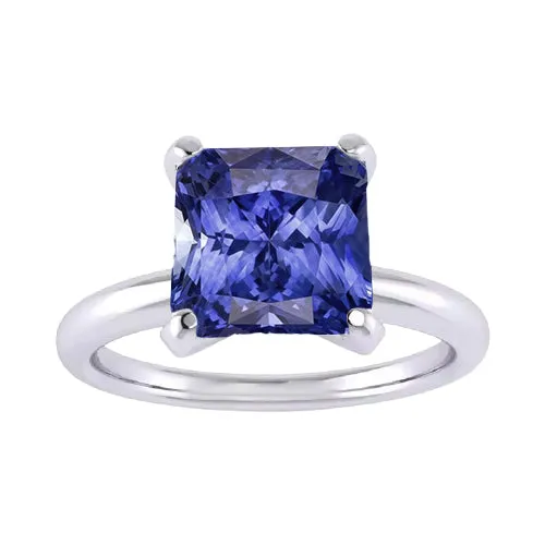 Rings HarryChadEntcom Womens Solitaire Ring Radiant Srilankan Sapphire Gemstone 250 Carats Rings HarryChadEntcom Womens Solitaire Ring Radiant Srilankan Sapphire Gemstone 250 Carats