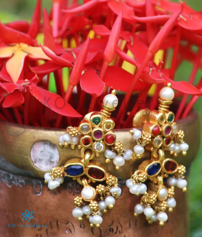 Silversmith Necklaces The Pranit Silver Navratna Necklace