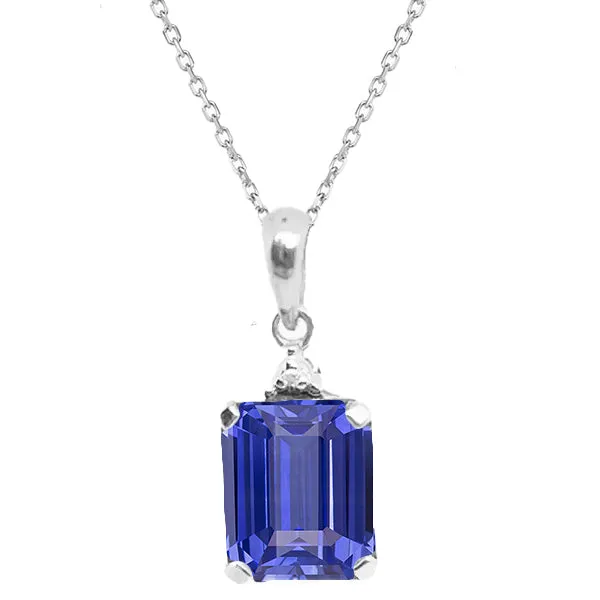Solitaire Pendant Emerald Sri Lankan Sapphire With Chain 250 Carats HarryChadEntcom Necklaces Solitaire Pendant Emerald Sri Lankan Sapphire With Chain 250 Carats HarryChadEntcom Necklaces
