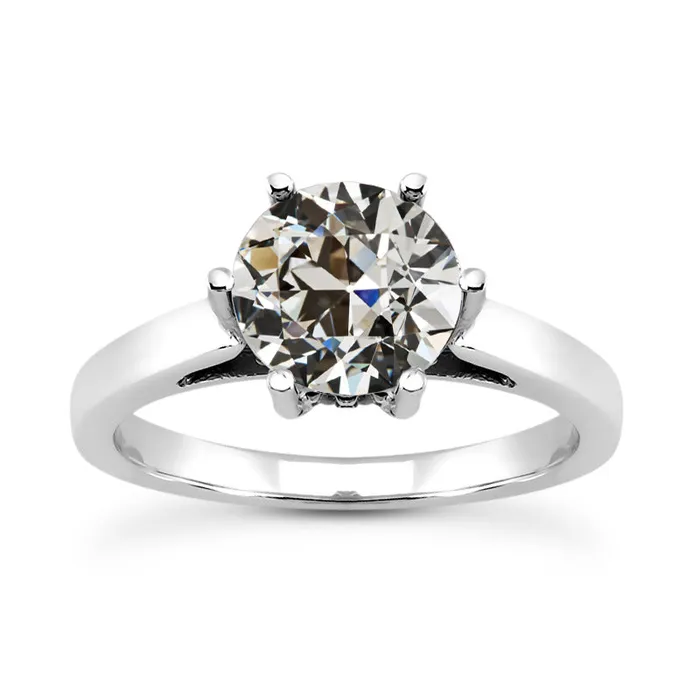 Solitaire Ring Round Old Cut Natural Earth Mined Diamond 6 Prong Set Jewelry 250 Carats HarryChadEntcom Rings Solitaire Ring Round Old Cut Natural Earth Mined Diamond 6 Prong Set Jewelry 250 Carats HarryChadEntcom Rings