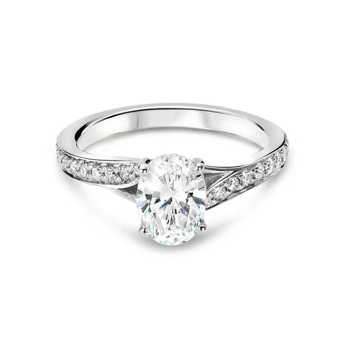 Sparkling Oval Round 250 Carats Real Natural Earth Mined Diamond Solitaire Ring With Accents GB Rings Sparkling Oval Round 250 Carats Real Natural Earth Mined Diamond Solitaire Ring With Accents GB Rings