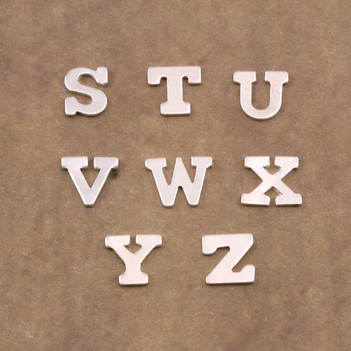 Sterling Silver Letter T 24 Gauge AP Rings