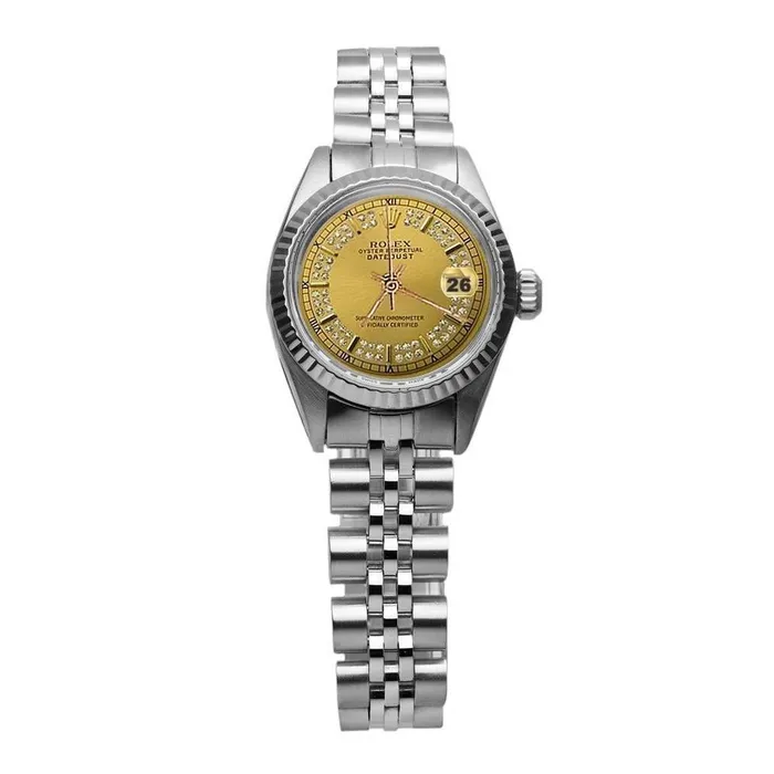 Watches GB Ss Jubilee Rolex Champagne Dial Datejust Lady Watch Fluted Bezel Watches GB Ss Jubilee Rolex Champagne Dial Datejust Lady Watch Fluted Bezel