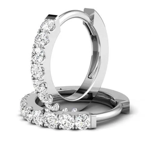 White Gold 14K 320 Carats Round Cut Natural Earth Mined Diamonds Ladies Hoop Earrings GB Earrings White Gold 14K 320 Carats Round Cut Natural Earth Mined Diamonds Ladies Hoop Earrings GB Earrings