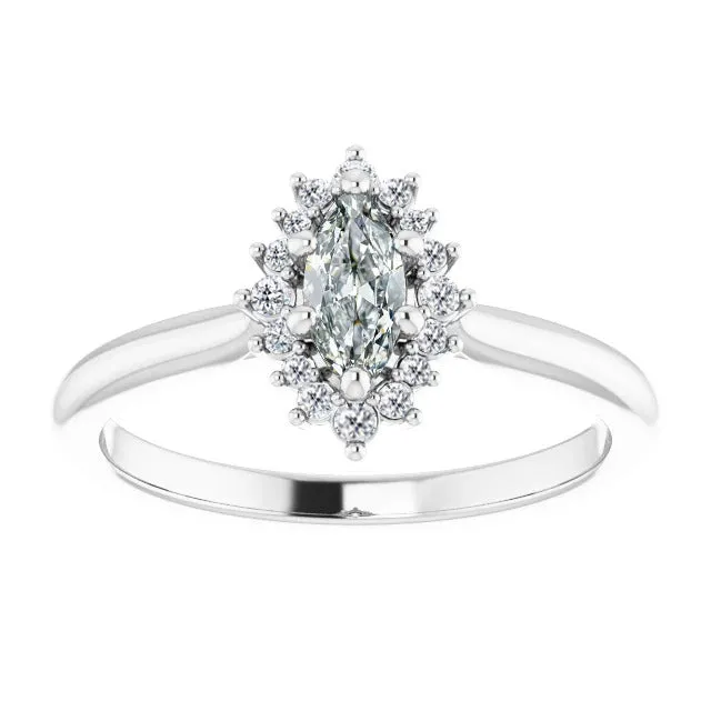 White Gold Marquise Old Cut Halo Mined Diamond Ring 150 Carats HarryChadEntcom Rings White Gold Marquise Old Cut Halo Mined Diamond Ring 150 Carats HarryChadEntcom Rings