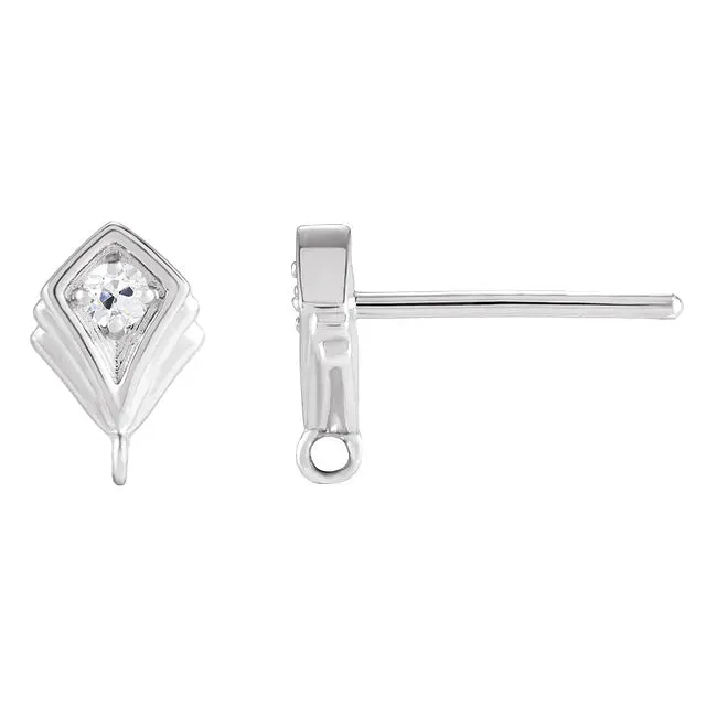 White Gold Natural Diamond Stud Earrings Round Old Mine Cut 2 Carats HarryChadEntcom Earrings White Gold Natural Diamond Stud Earrings Round Old Mine Cut 2 Carats HarryChadEntcom Earrings