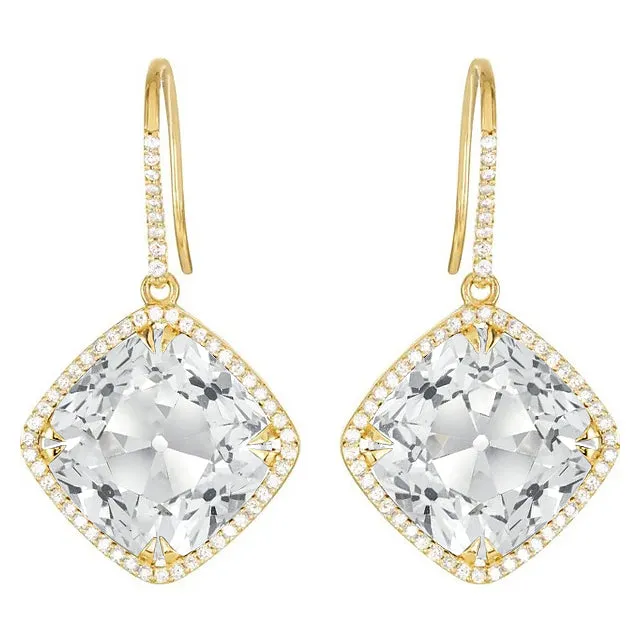 Yellow Gold Drop Earrings 1150 Ct Cushion Old Cut Mined Diamond HarryChadEntcom Earrings Yellow Gold Drop Earrings 1150 Ct Cushion Old Cut Mined Diamond HarryChadEntcom Earrings